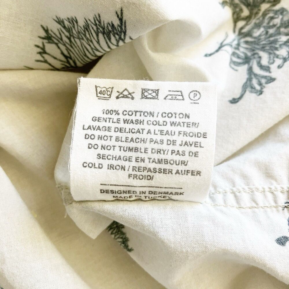 Norse Projects Shirt Size Medium Plant Floral Print Short Sleeve Button Front - Picture 6 of 6